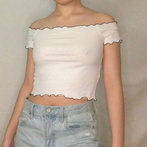 Zara white off the shoulder top